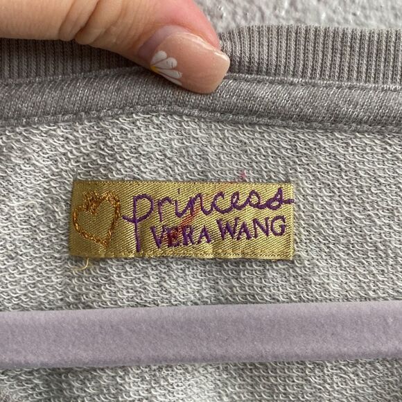 NWT- Princess Vera Wang- grey stiched sweater- Size X Large - Picture 4 of 8